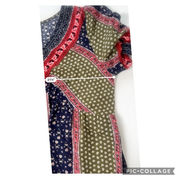 Weekend Suzanne Betro Blouse Womens 1X Boho Peasant Shirt Tunic Floral Print - Picture 9 of 10